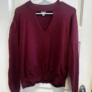 Evereve Peyton Jensen Women's Burgundy Sweater
